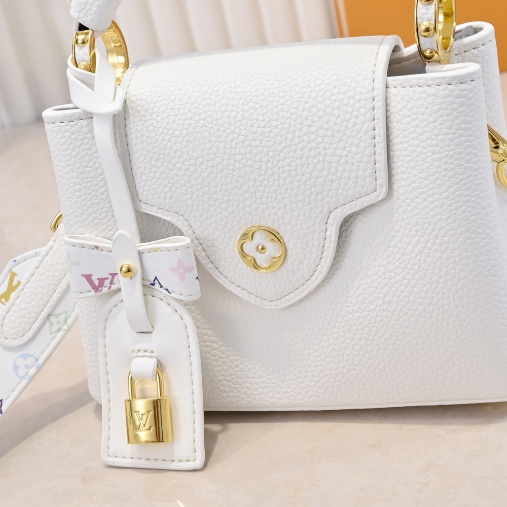 Louis Vuitton X Takashi Murakami Capucines Mini White 21Cm M13253