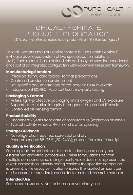 Phase 2 Configuration – Modular Peptide Systems B+D