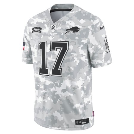 Men's Buffalo Bills Josh Allen Nike Arctic Camo 2024 Salute to Service Limited Jersey