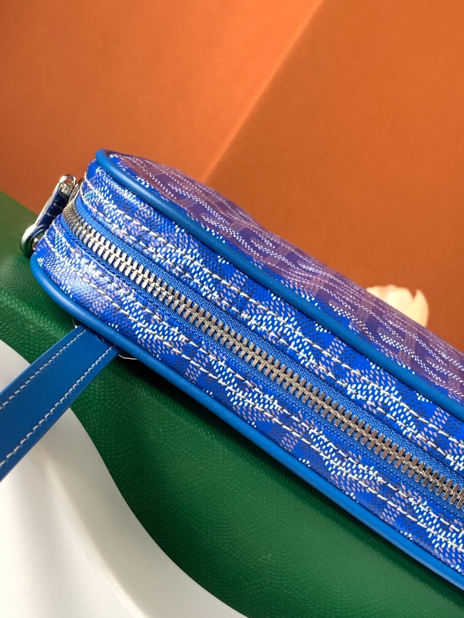 Goyard Yona Bag Coated MM 21Cm Sky Blue Canvas
