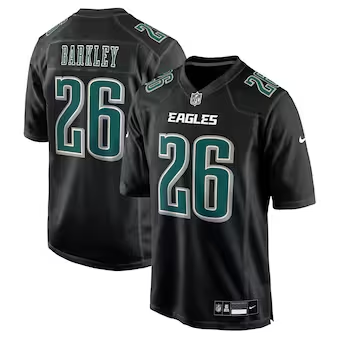 Saquon Barkley Carbon Black Philadelphia Eagles Fashion Jersey