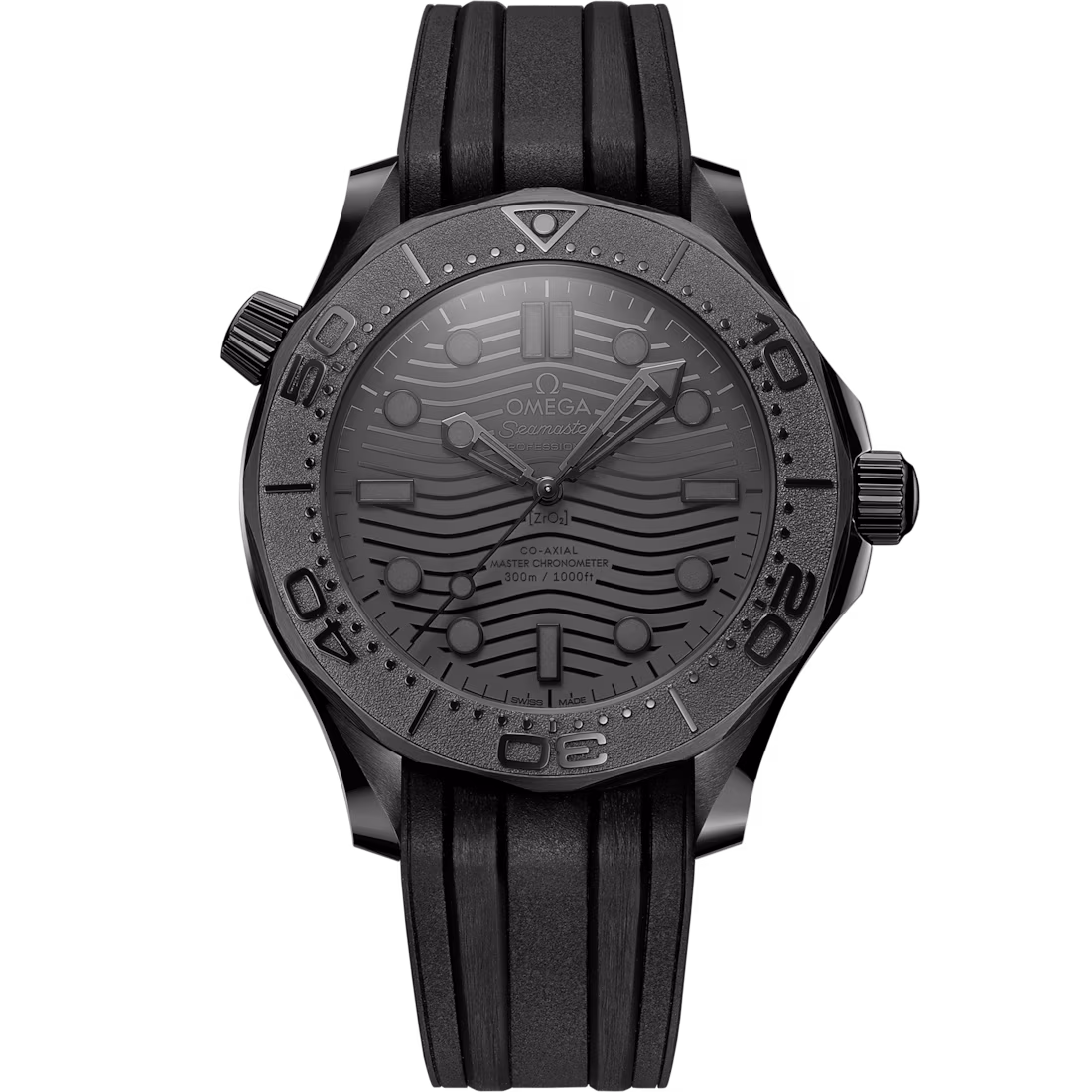 Omega Seamaster Diver 300M 43.5mm Black Dial Black ceramic Strap 210.92.44.20.01.003
