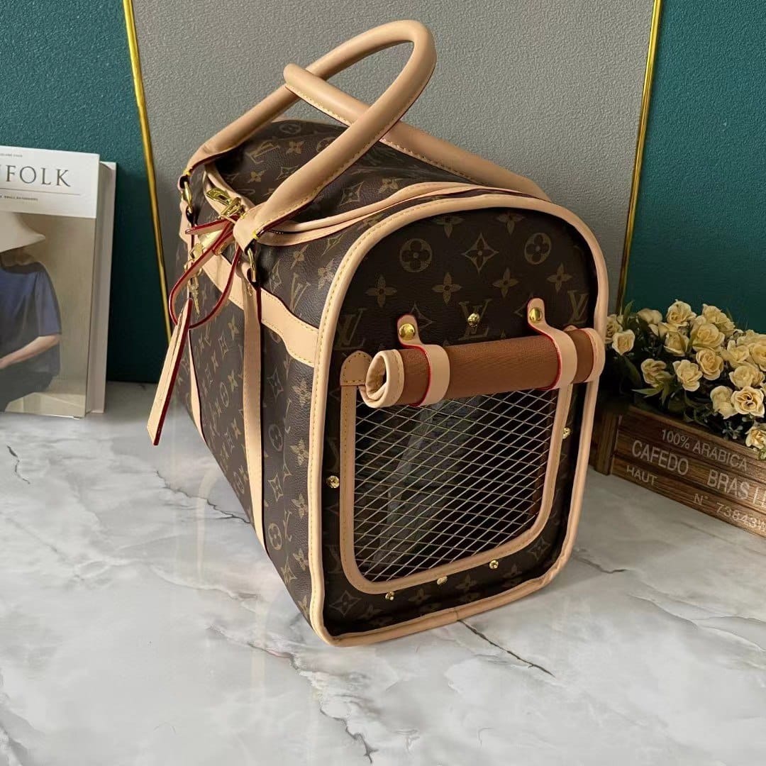 Louis Vuitton Dog Bag Brown 46Cm M45662