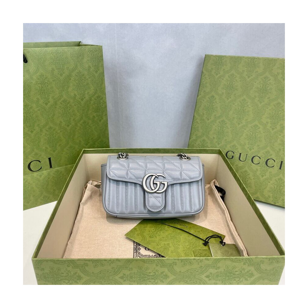Gucci GG Marmont Mini Shoulder Bag Grey