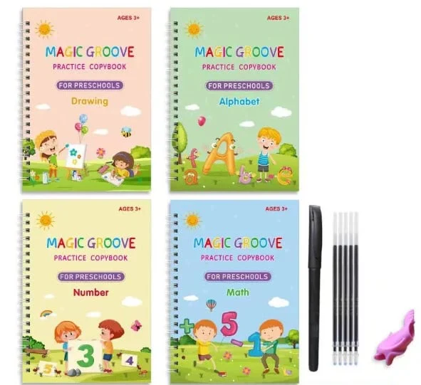 🔥Magical Handwriting Reusable Book (1 Set Of 4 Books)