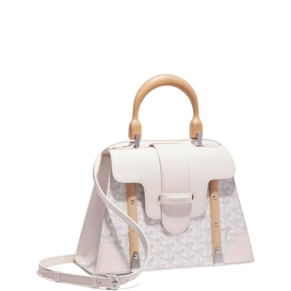 GOYARD SAIGON PM BAG WHITE 20CM