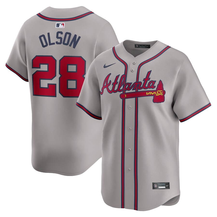 Matt Olson Atlanta Braves Away Limited Player Jersey Gray