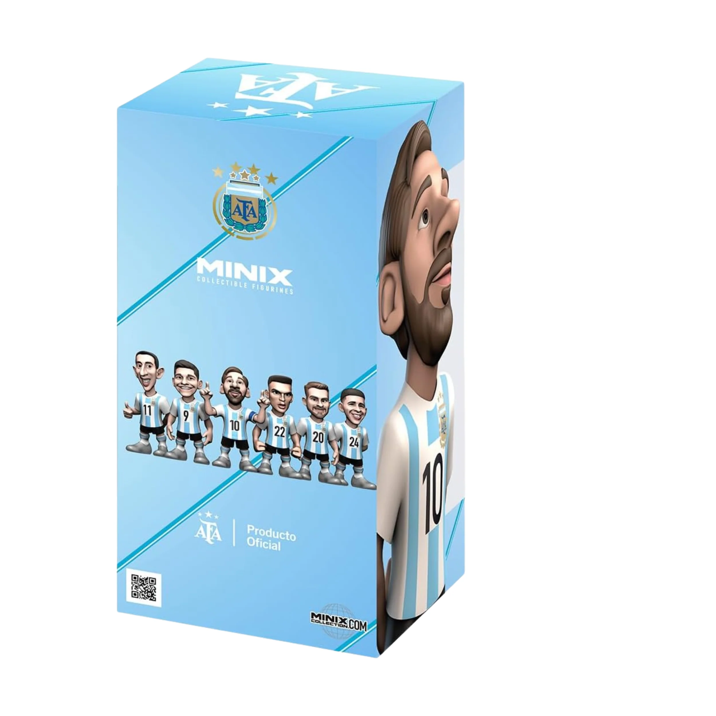 MINIX Lionel Messi Argentina Collectible Figure (Blue Edition)