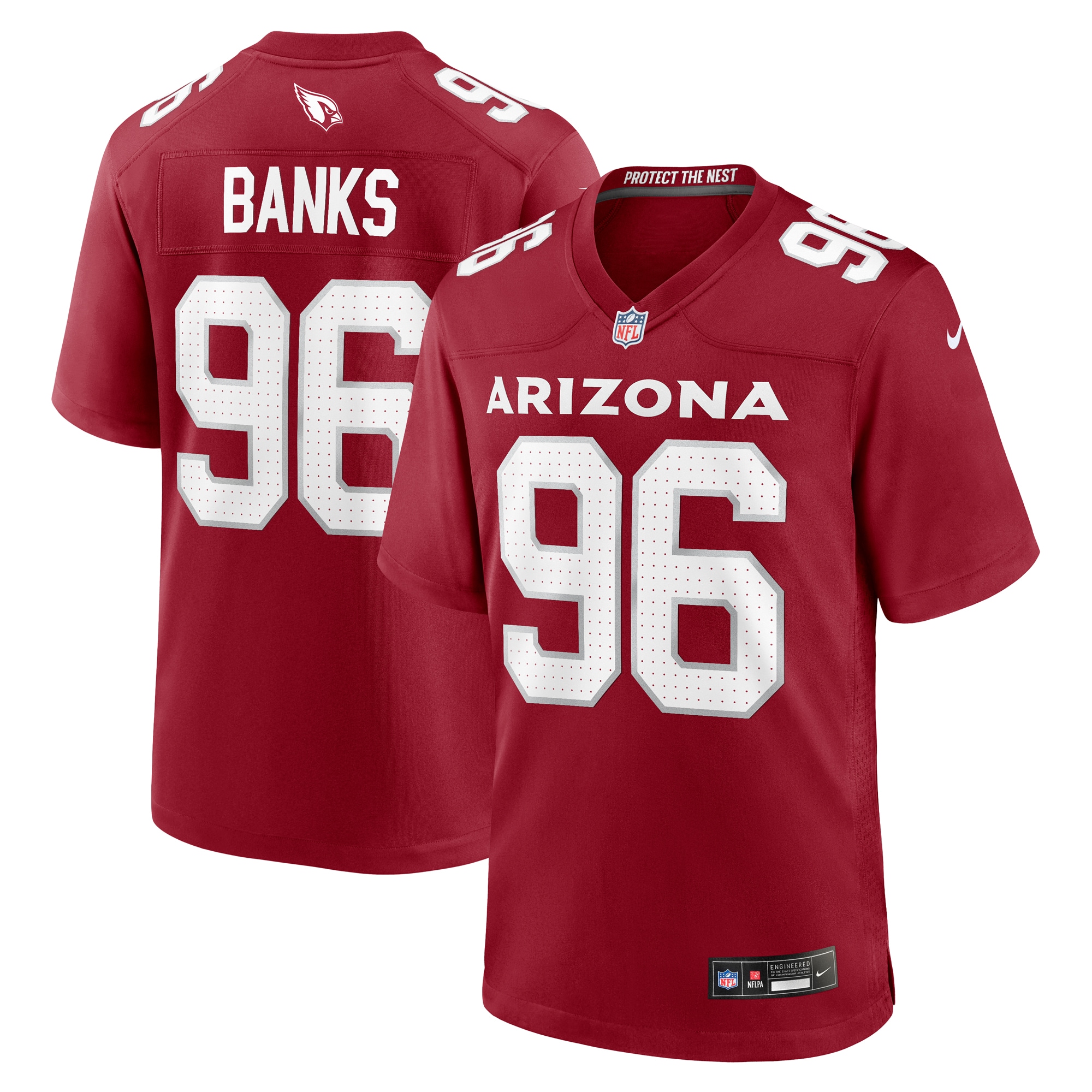 Eric Banks Arizona Cardinals Nike  Game Jersey -  Cardinal