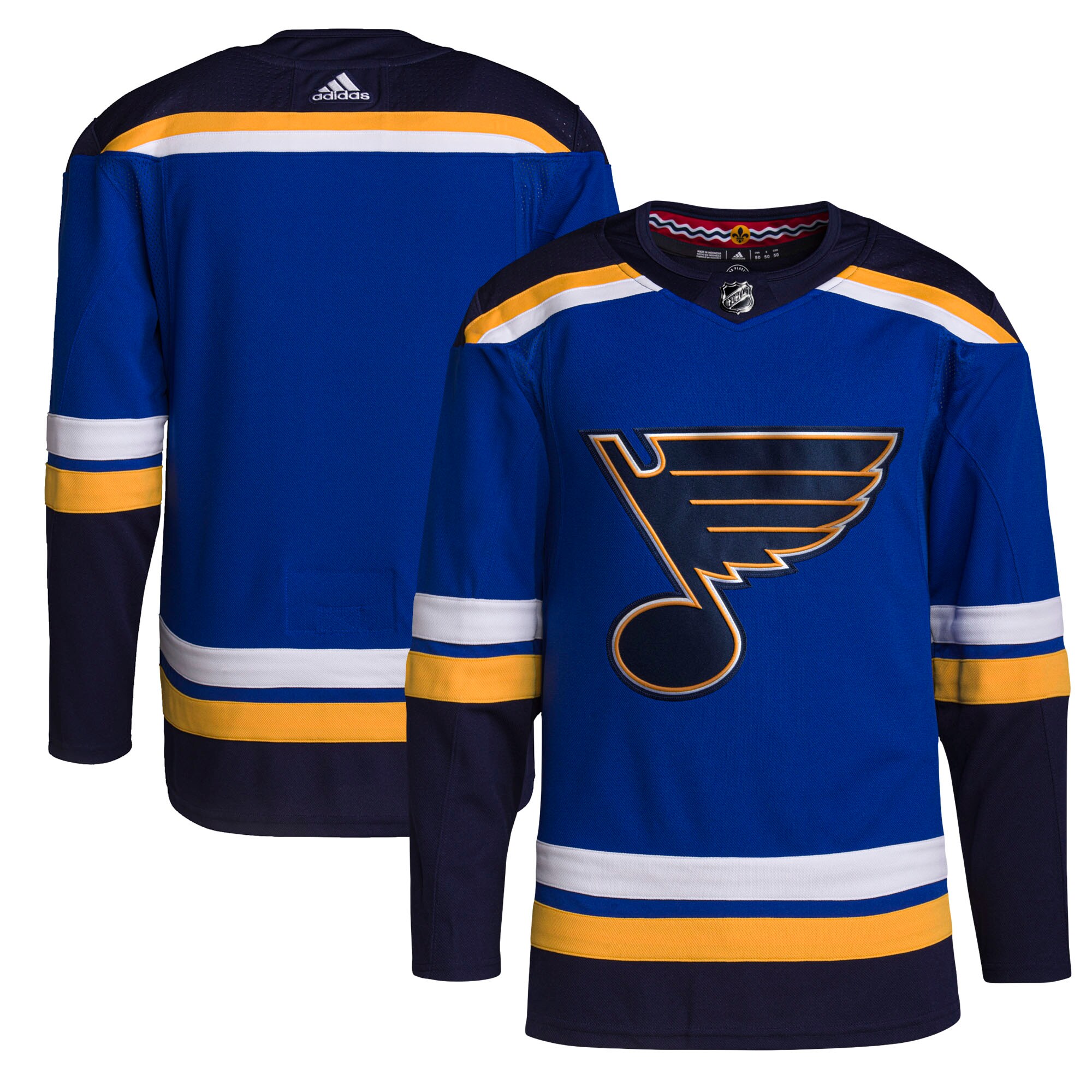 St. Louis Blues adidas Home Authentic Jersey – Royal