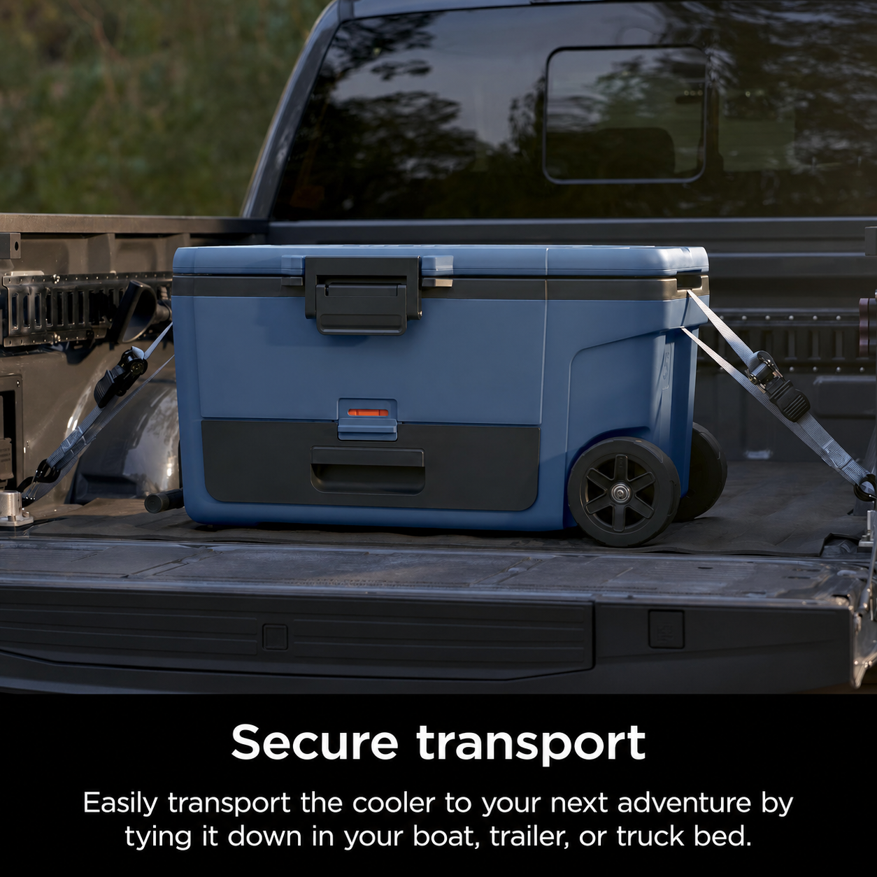 ⏰Limited-Time Deal⏰45/65QT Rolling Cooler with Dry Storage Drawer – Heavy-Duty Outdoor Ice Chest