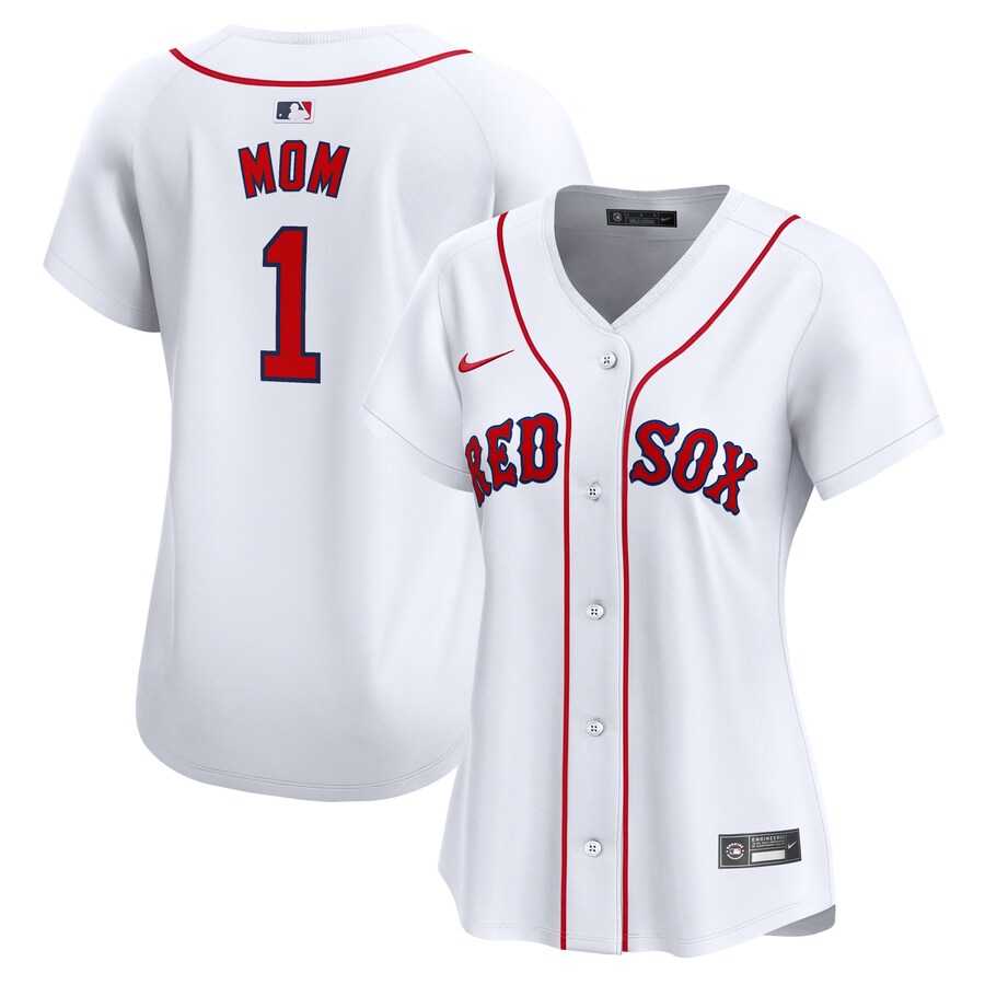 Boston Red Sox Women's #1 Mom Home Limited Jersey White