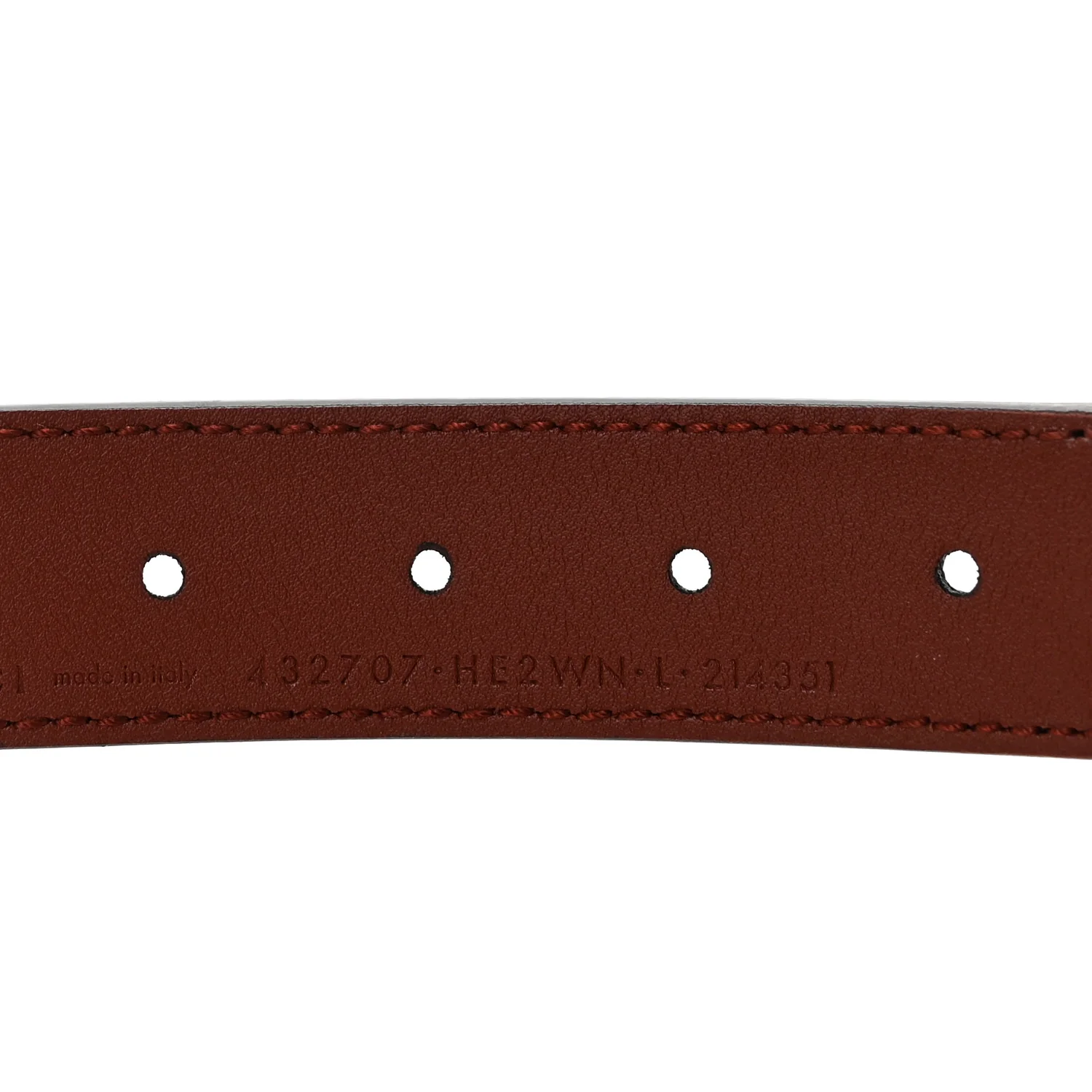 Calfskin Nylon Double G Web Kids Belt L Red