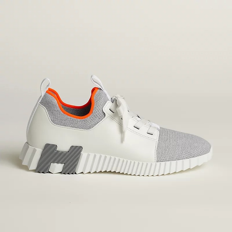 HERMES DEPART SLIP-ON SNEAKER GRIS/BLANC