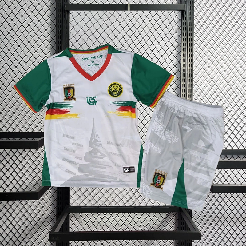 2025-26 Cameroon Away kids Football jersey