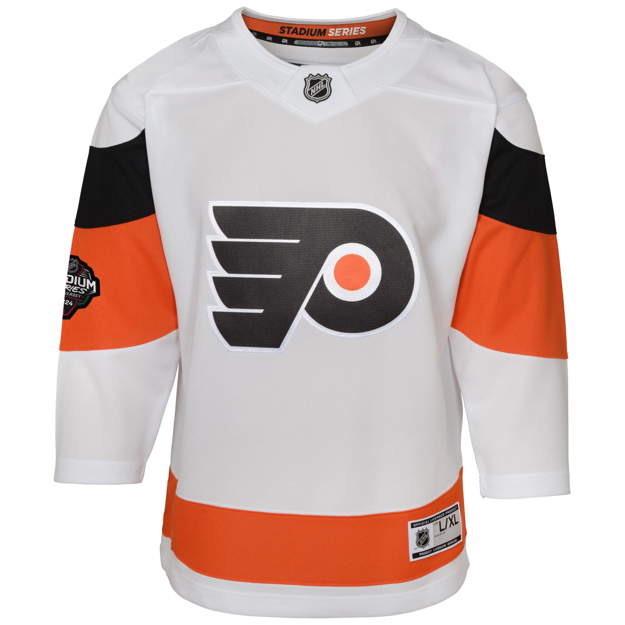 Philadelphia Flyers Youth 2024 NHL Stadium Series Premier JerseyÂ â€“ White
