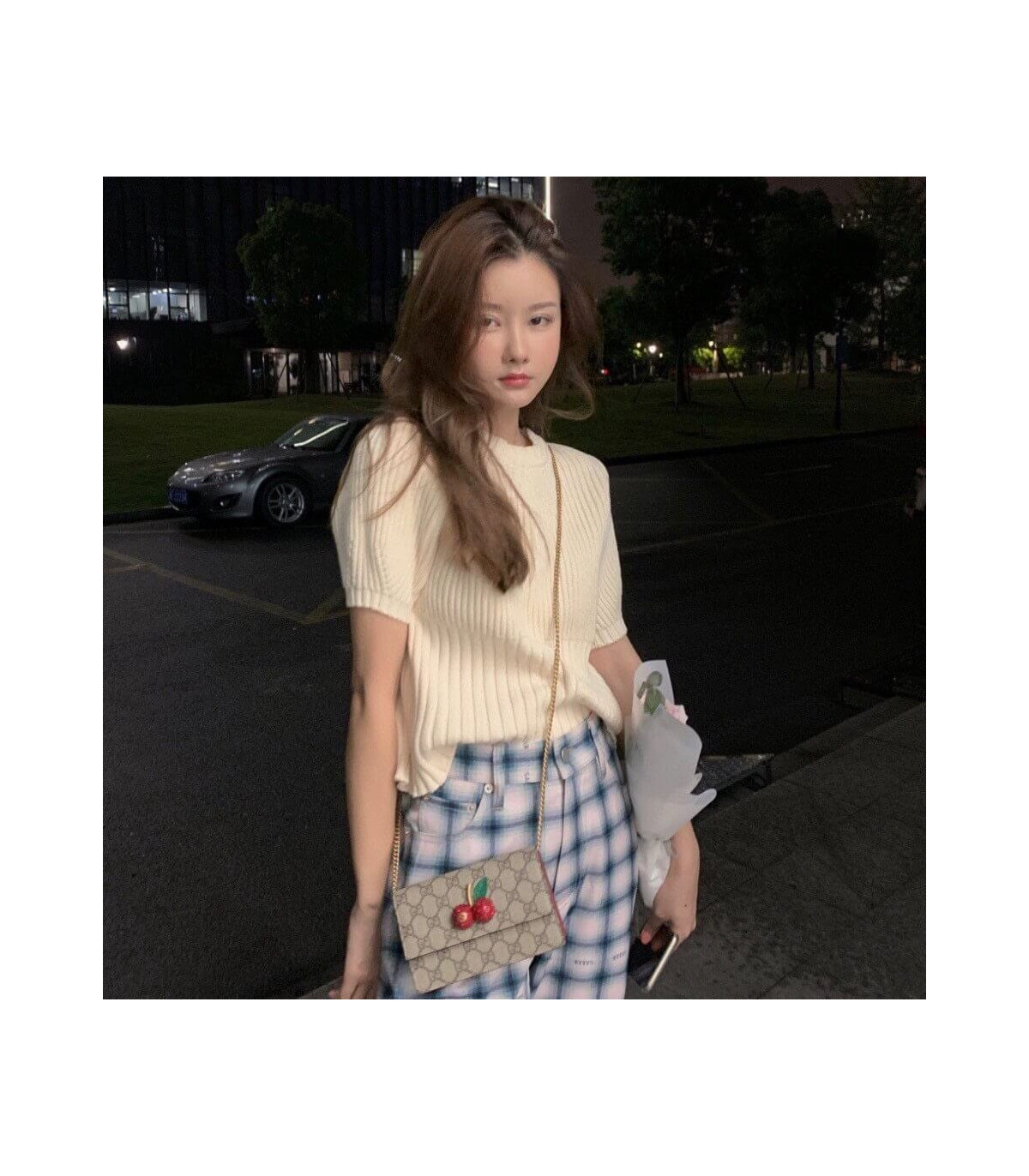 Gucci GG Supreme Mini Bag With Cherries