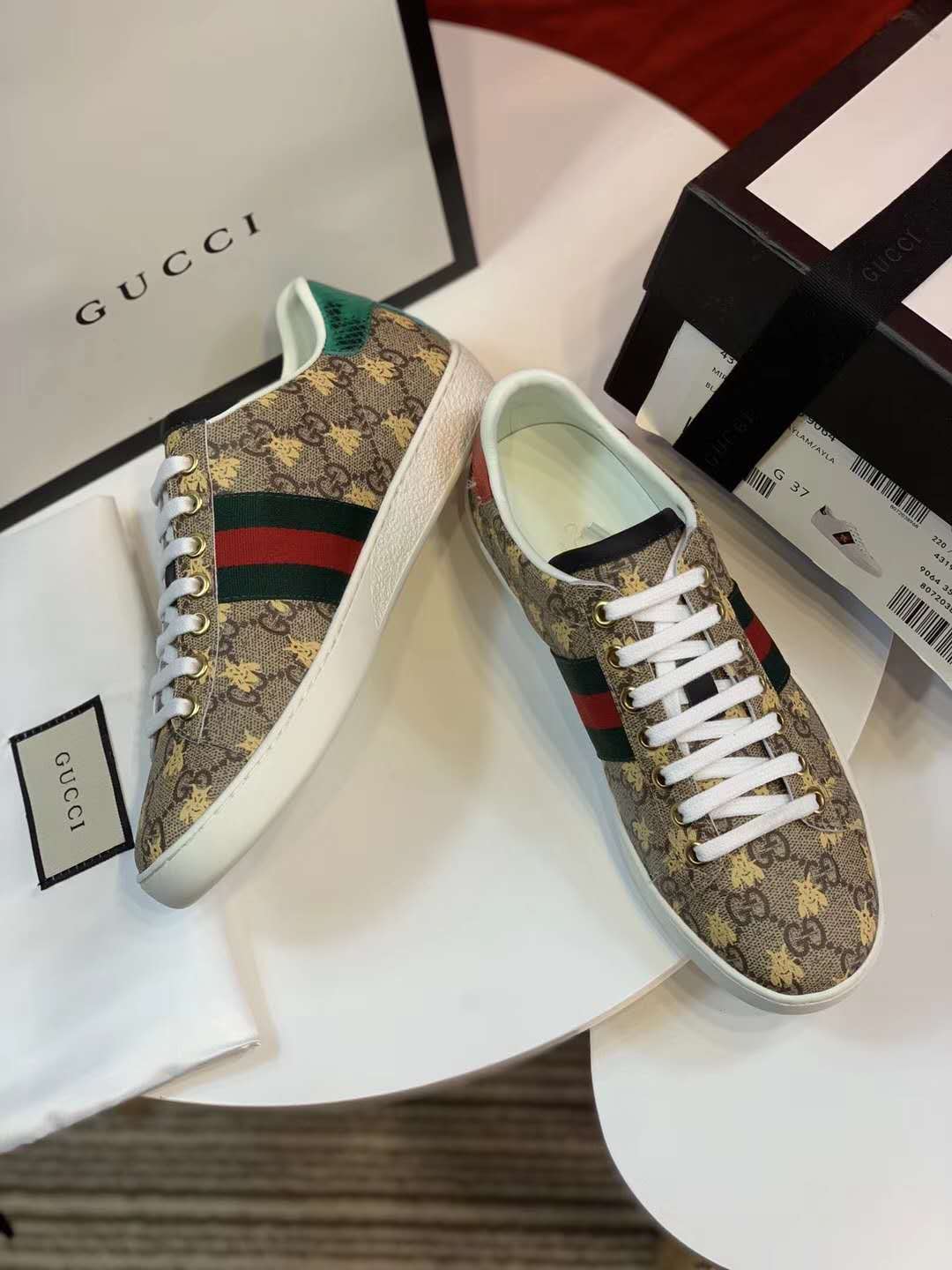 Gucci Ace Gg Supreme ?Bees? 548950 9N050 8465