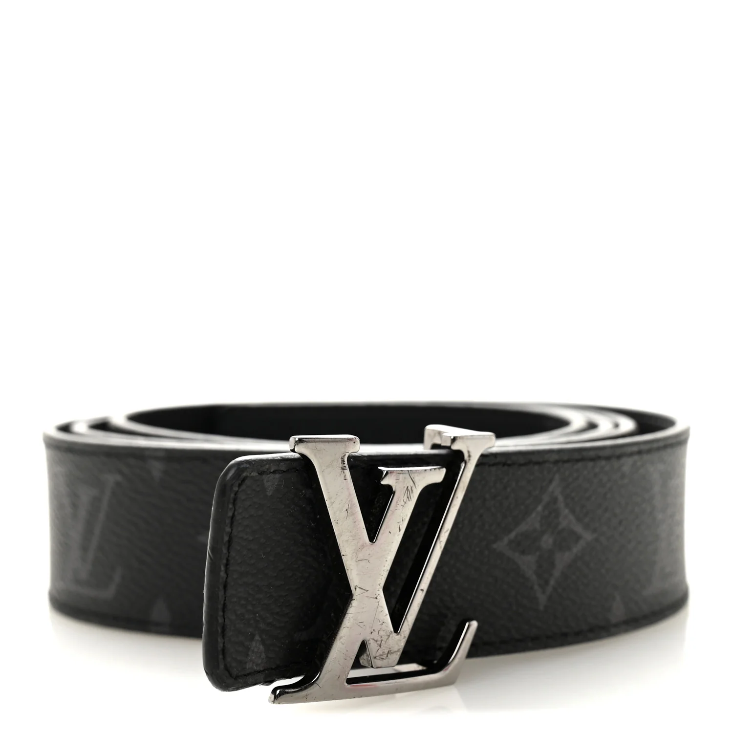 Calfskin Monogram Eclipse 35mm LV Initiales Reversible 100 40 Belt