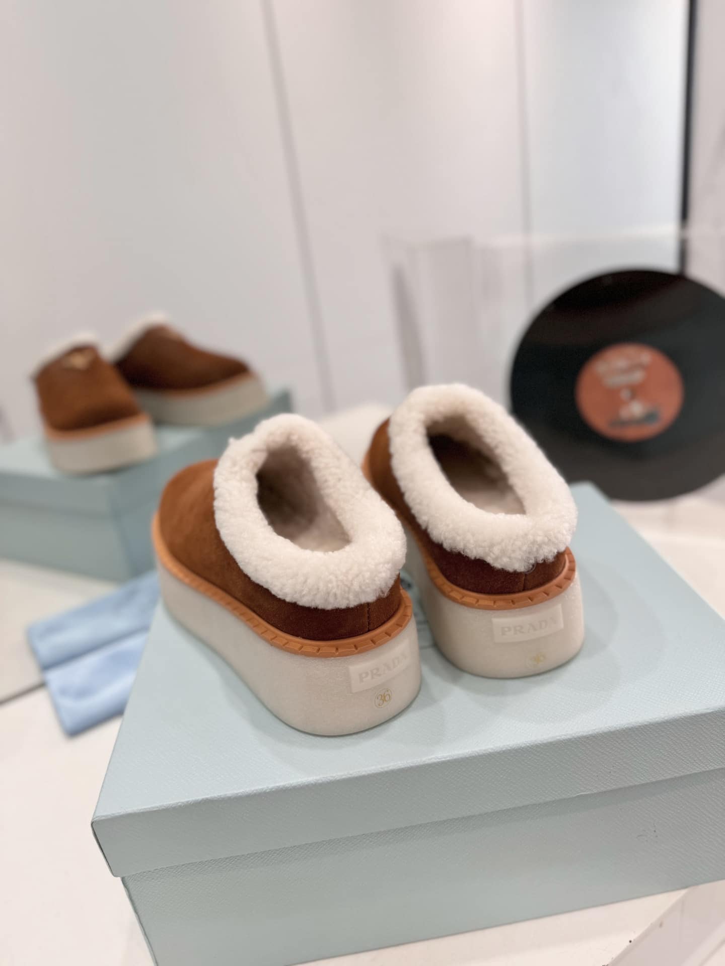 Prada Suede Mules Cinnamon 1S715N X0O F0401 F Zg50