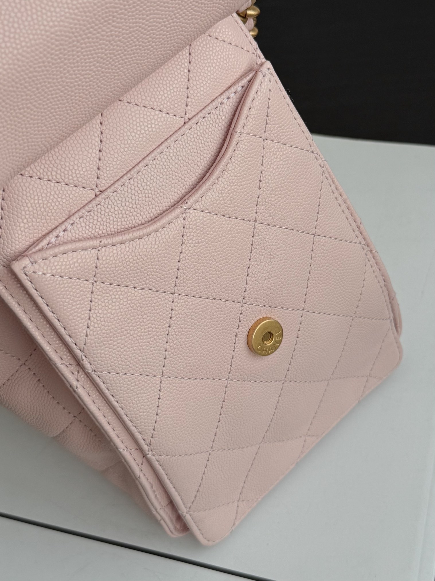 Chanel Spring-Summer 2025 Handbag Grained Calfskin & Gold-Tone Metal Pink 30Cm/ 11.8In