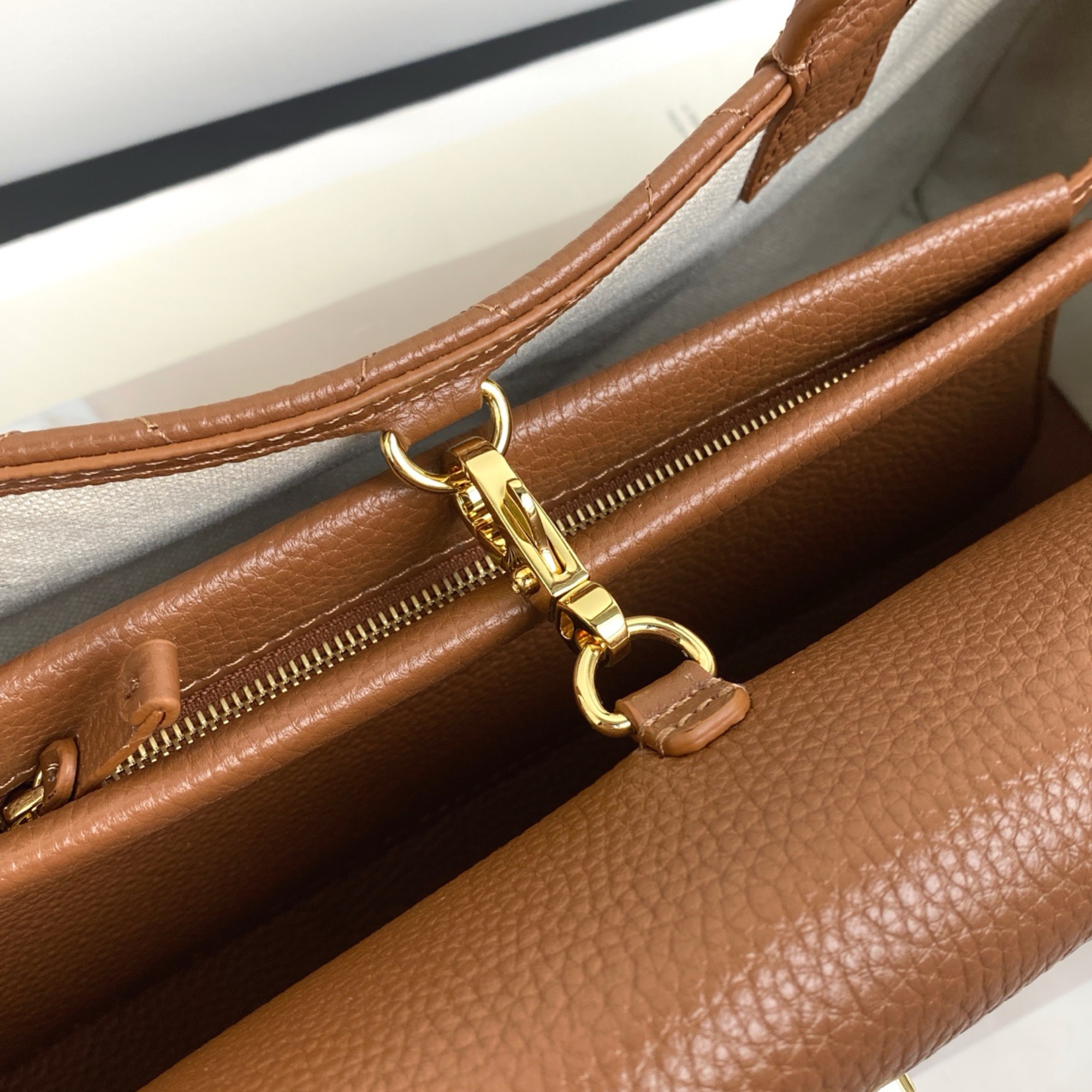 Chanel Urban Essential Tote Light Brown Caviar Gold Hardware 30cm/11.8in