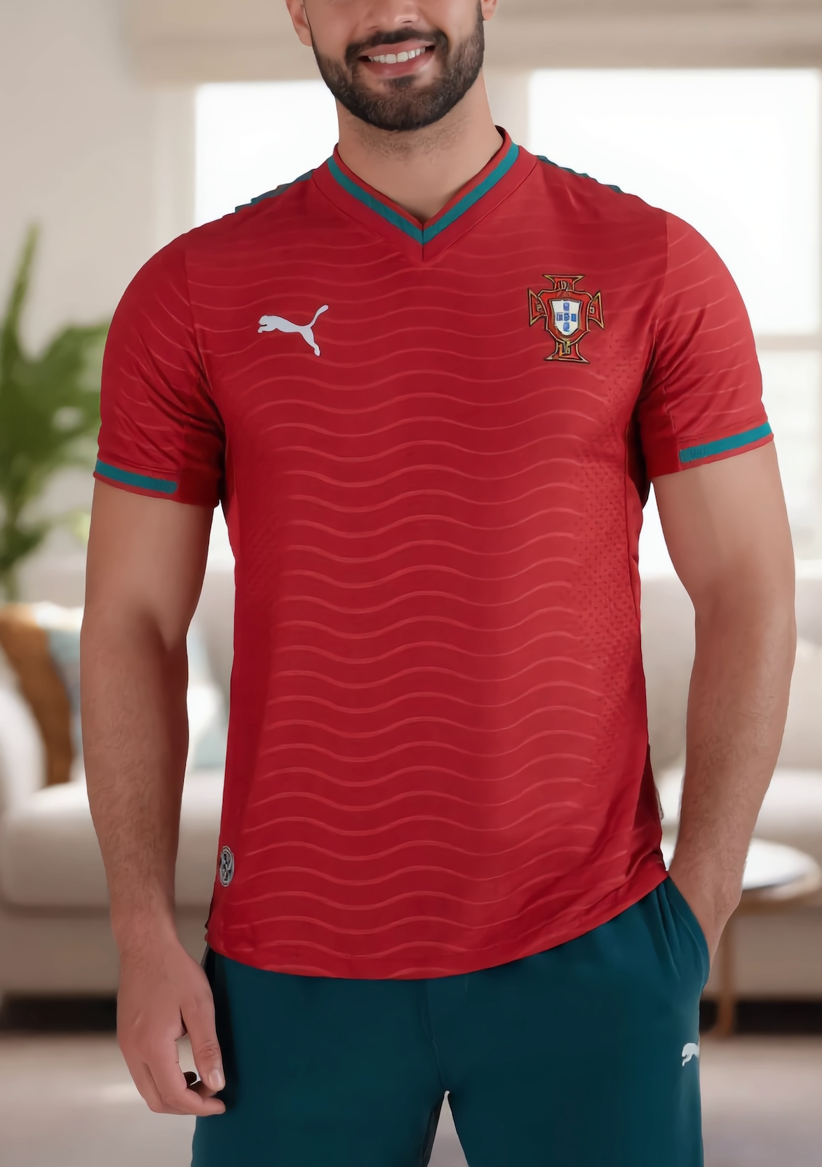 World Cup 2026 Portugal Team Home Football Jersey Player Version - JerseyFun