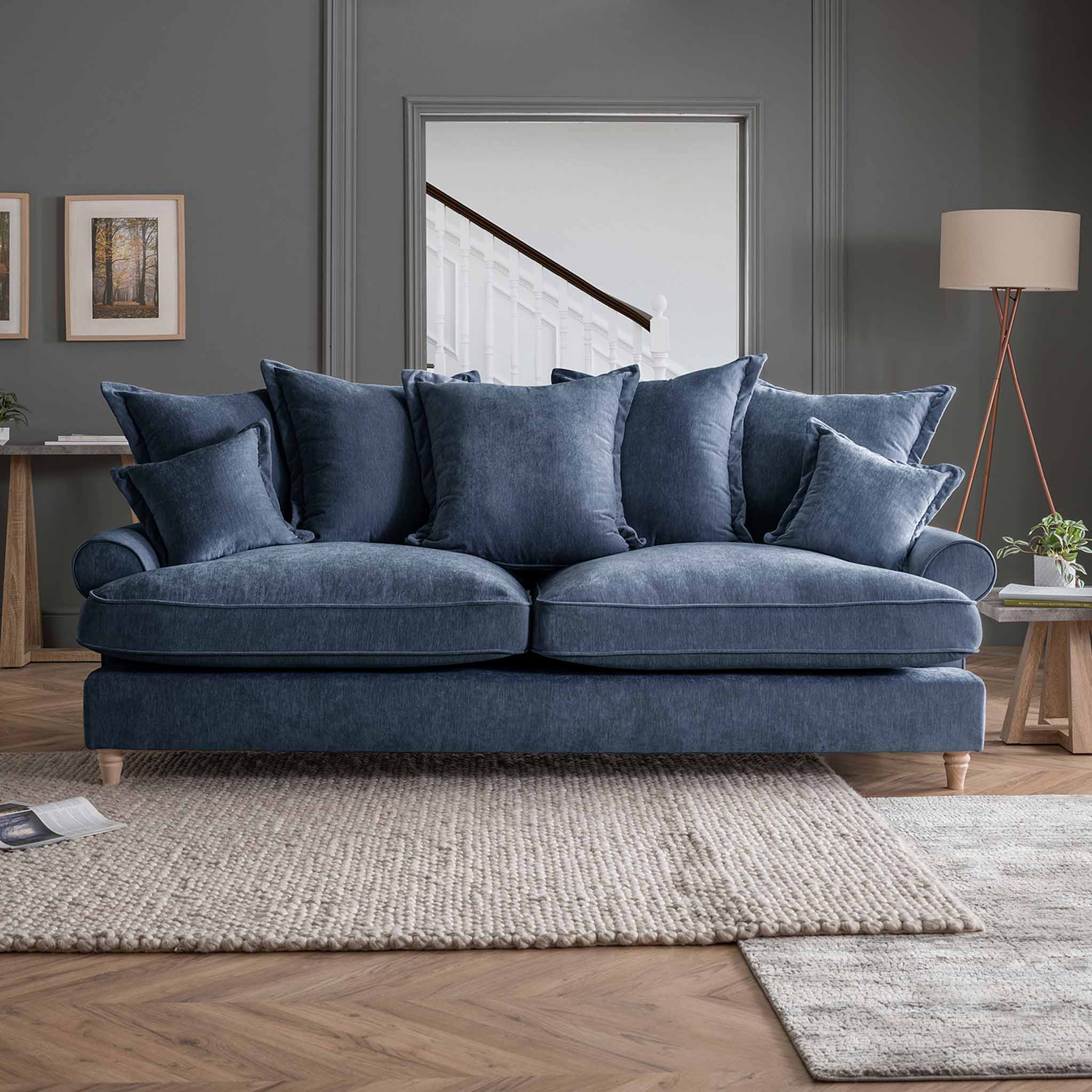 RILEY PILLOW BACK 4 SEATER SET