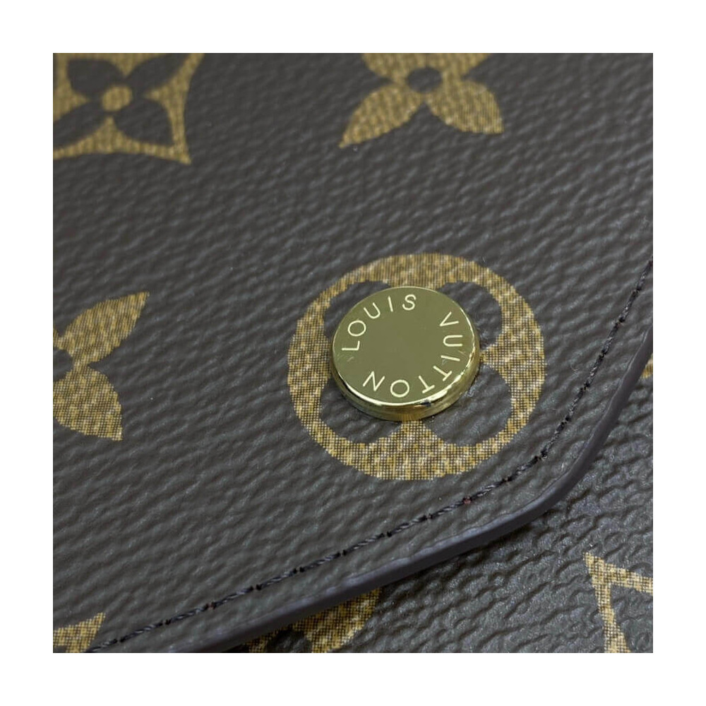 Louis Vuitton Monogram Cavas Sarah Wallet Red