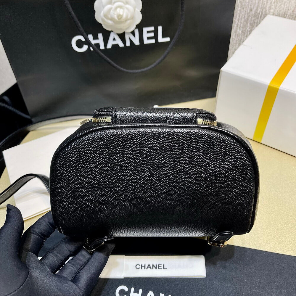 Chanel Business Affinity Mini Backpack in Black Caviar 25.4cm