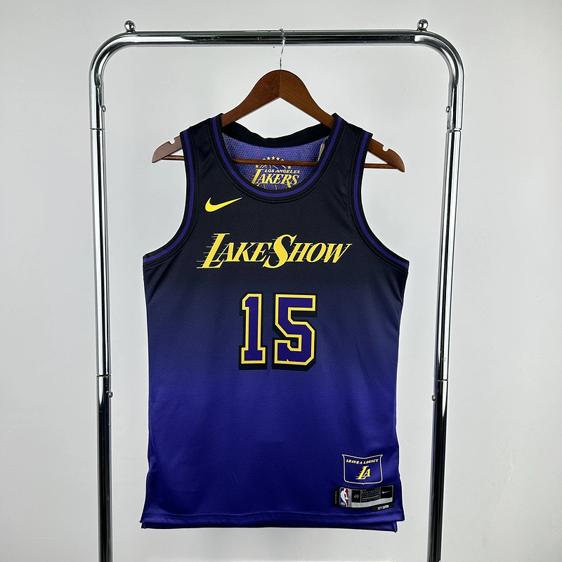 2025 NBA Lakers 15 REAVES Basketball Jersey
