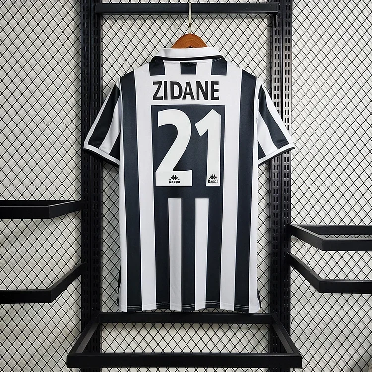 Retro 1995-97 Juventus Home Del Piero Lombardo Vialli Conte Di Livio ZIDANE Football jersey retro
