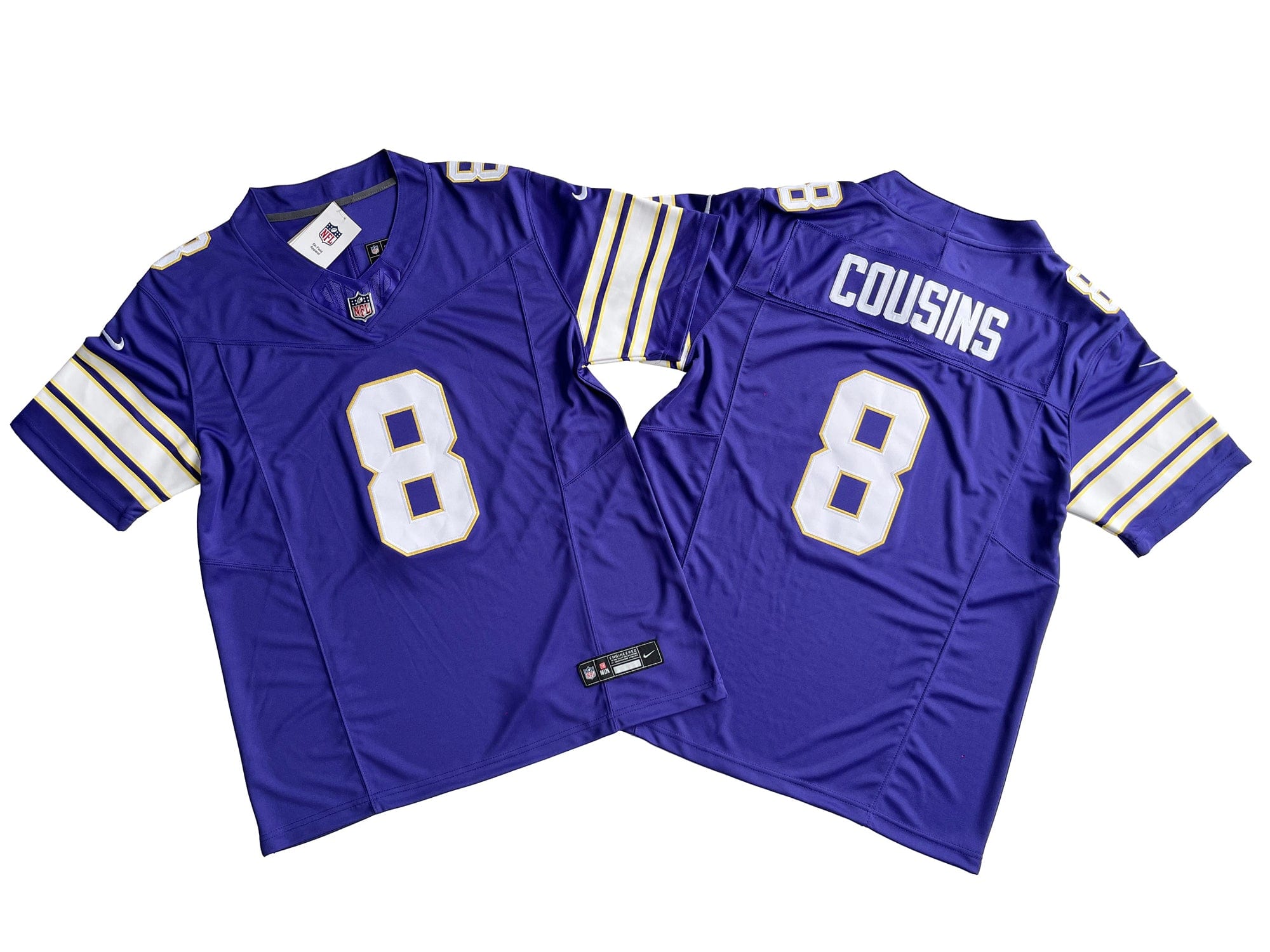 Minnesota Vikings 8# Kirk Cousins Nike Vapor F.U.S.E. Limited Jersey