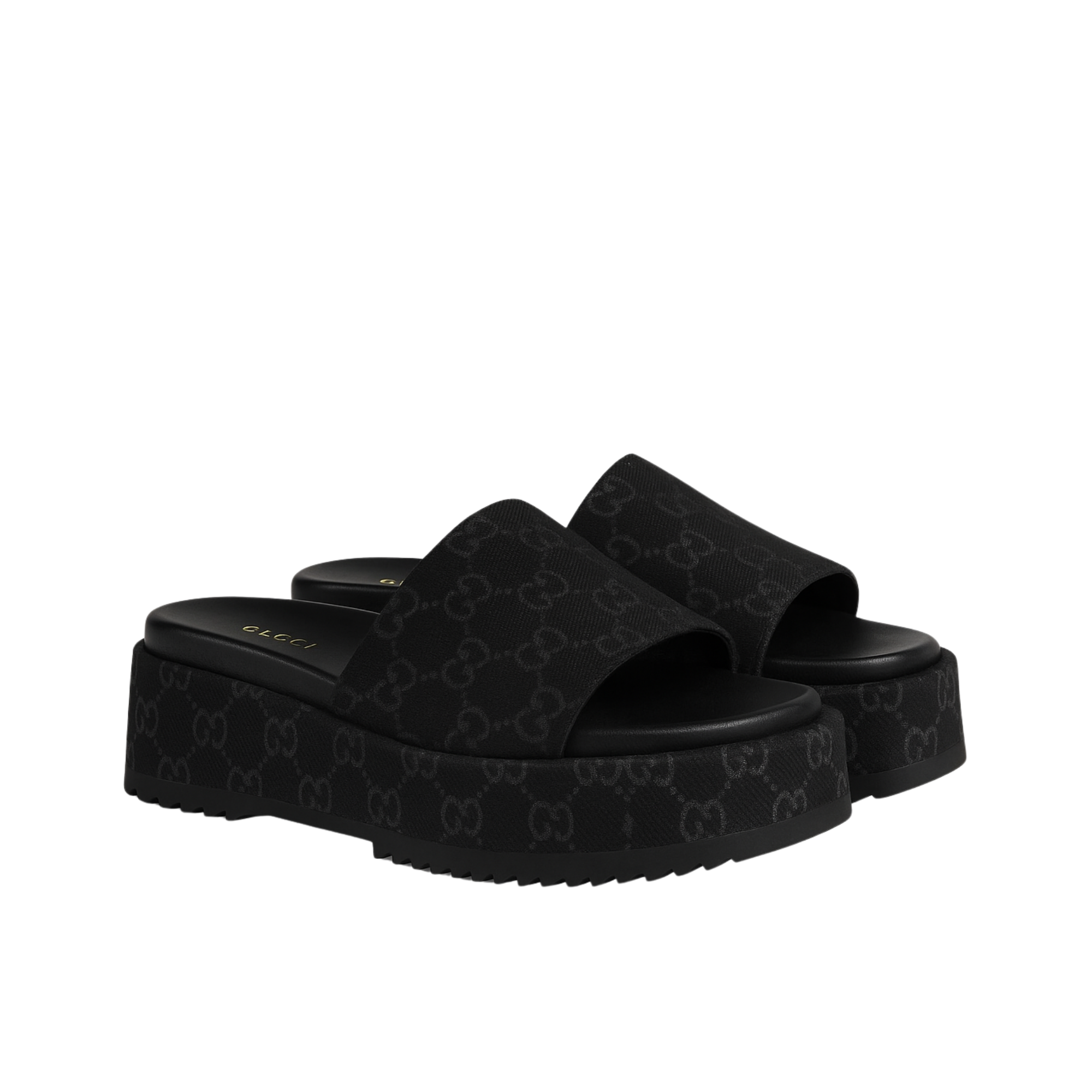 Gucci Women?S Platform Slide Sandal Black 623212