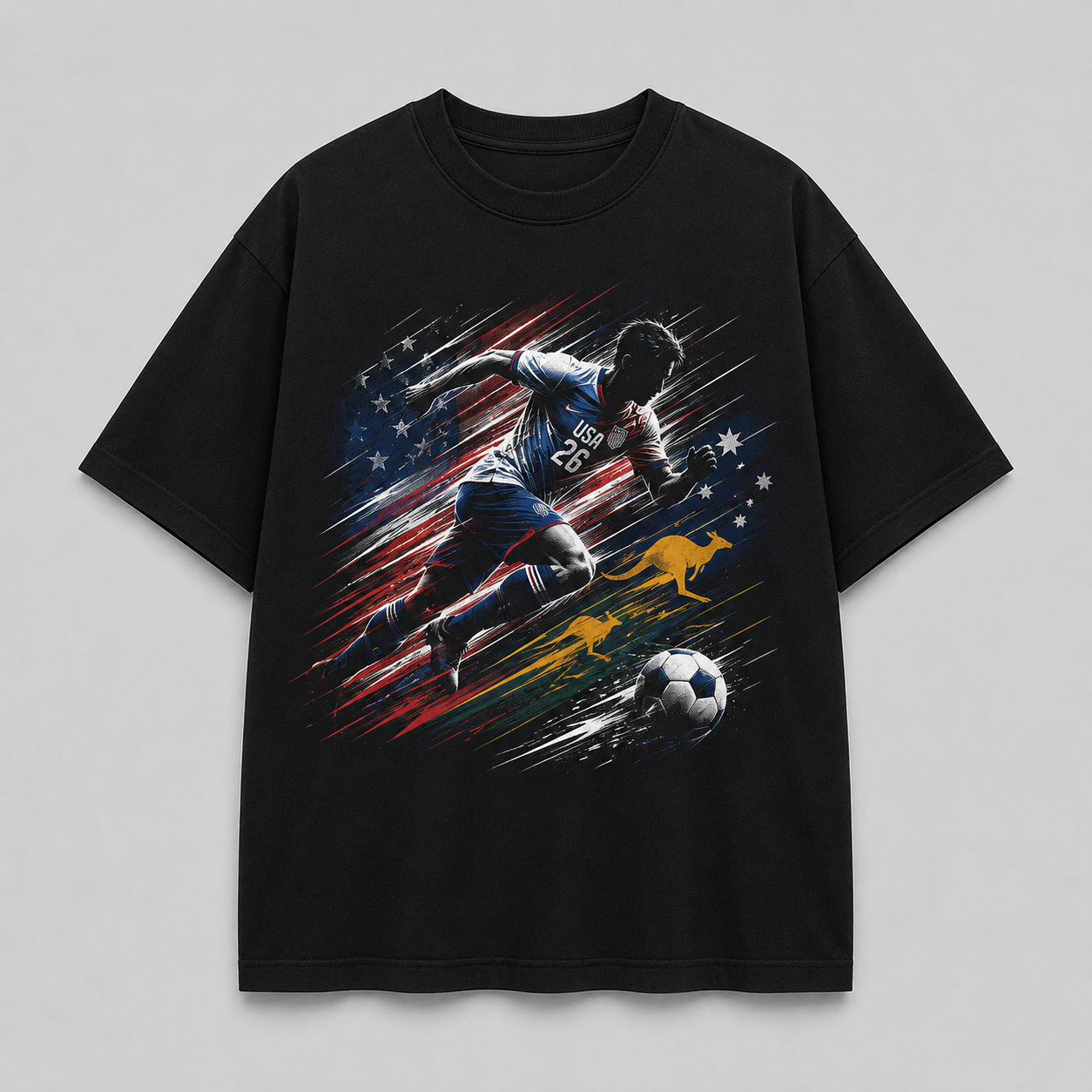 Unisex Loose Fit T-Shirt 100% Cotton Soft Comfortable Summer Casual Printed Top