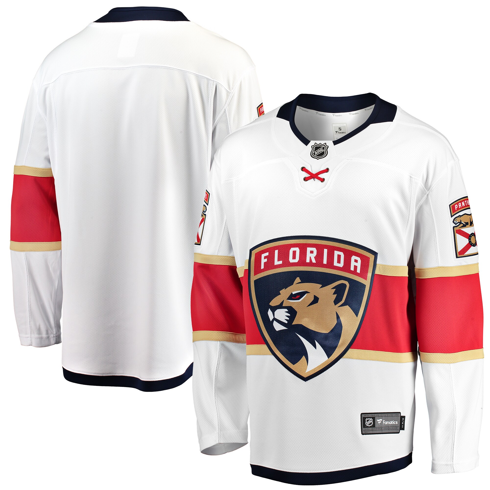 Florida Panthers Fanatics Youth Away Breakaway Jersey – White