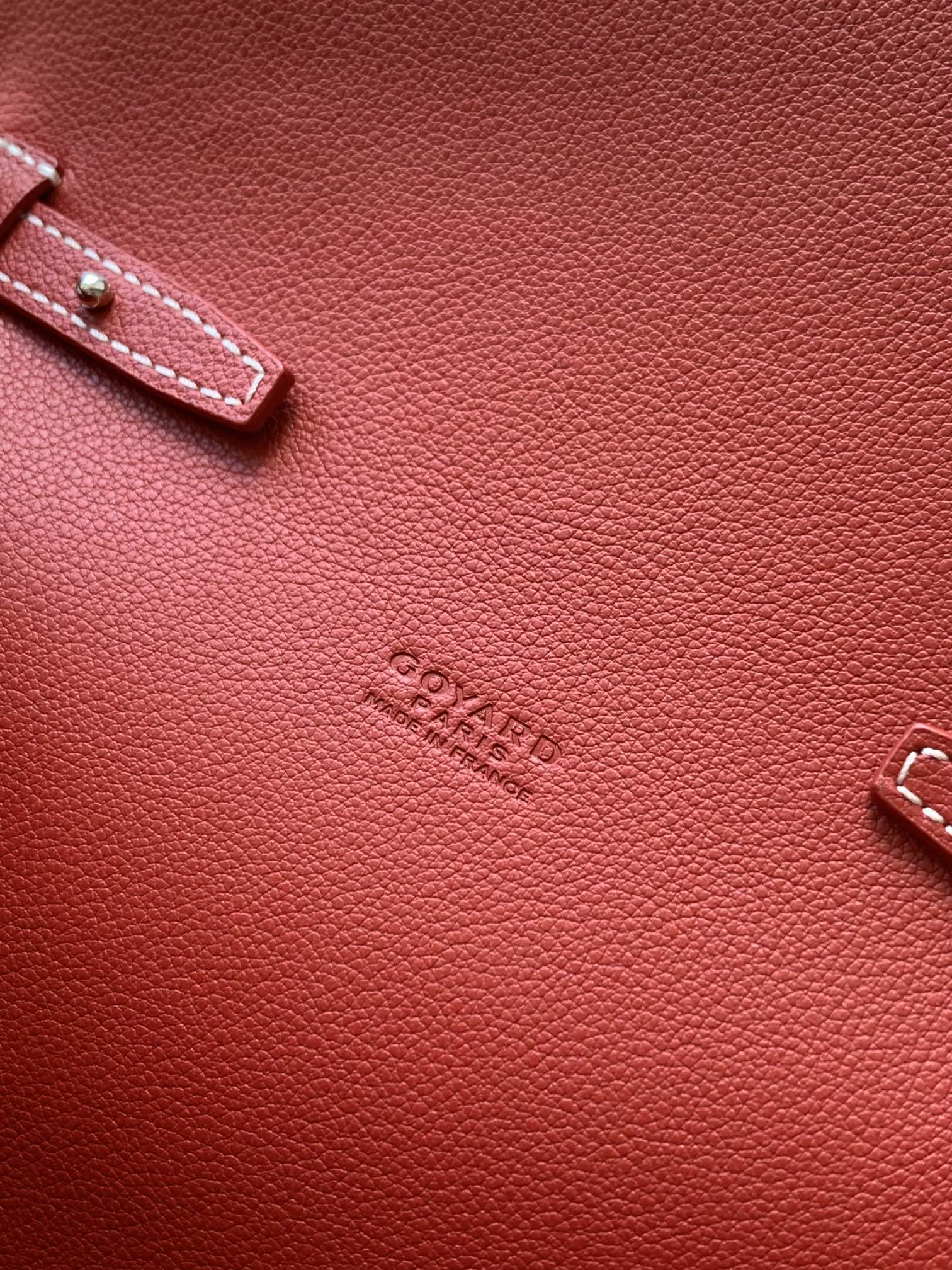 Goyard Chypre Wallet-Pouch 21cm Classic Red Goyardine Canvas And Calfskin