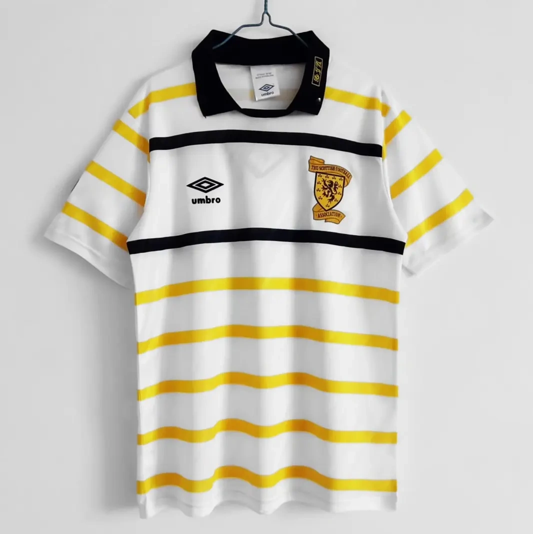 retro 1988-91 Scotland away football jersey retro