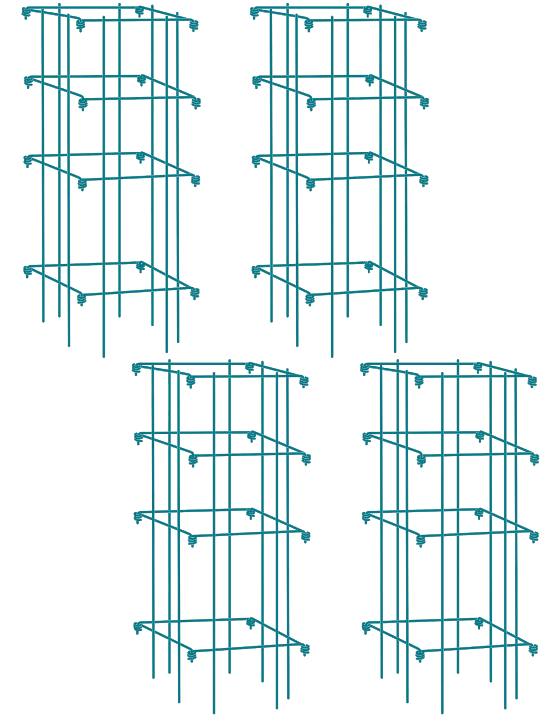 Tomato Cages, Set of 4