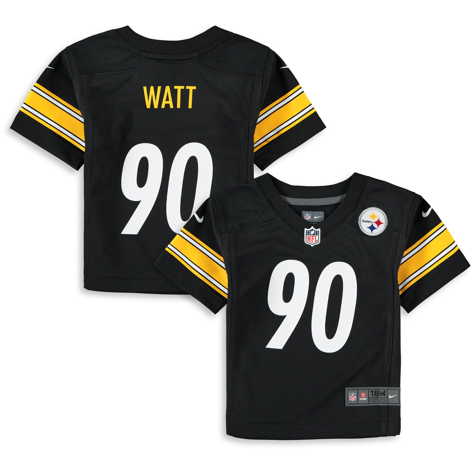 T.J. Watt Pittsburgh Steelers Nike Infant Player Game Jersey - Black