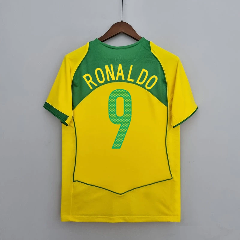 Retro 2004-06 Brazil home RONALDINHO KAKA CAFU R.CARLOS RONALDO Football jersey retro