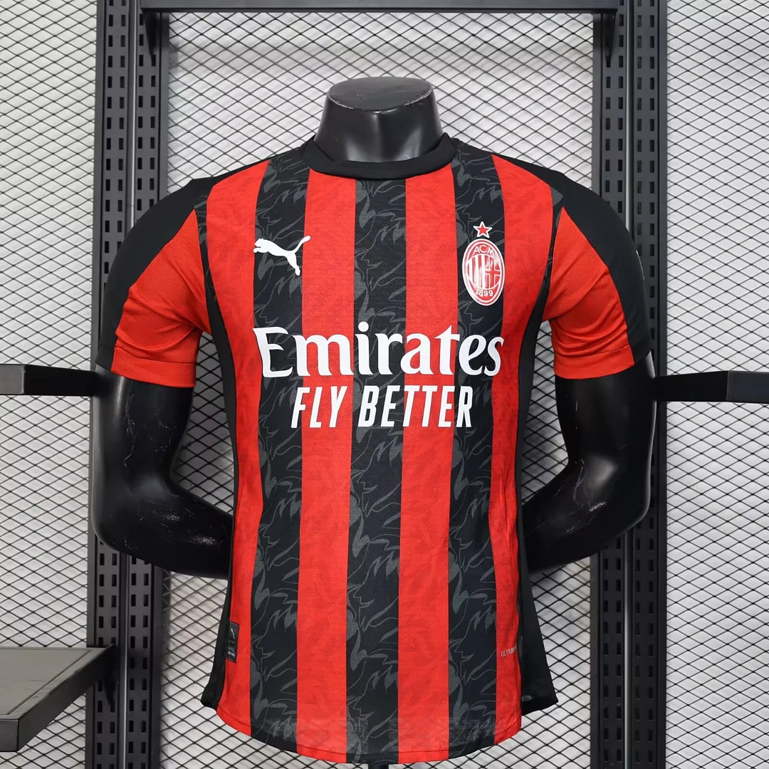 2025/2026 Serie A AC Milan Team Home Football Jersey Player Version