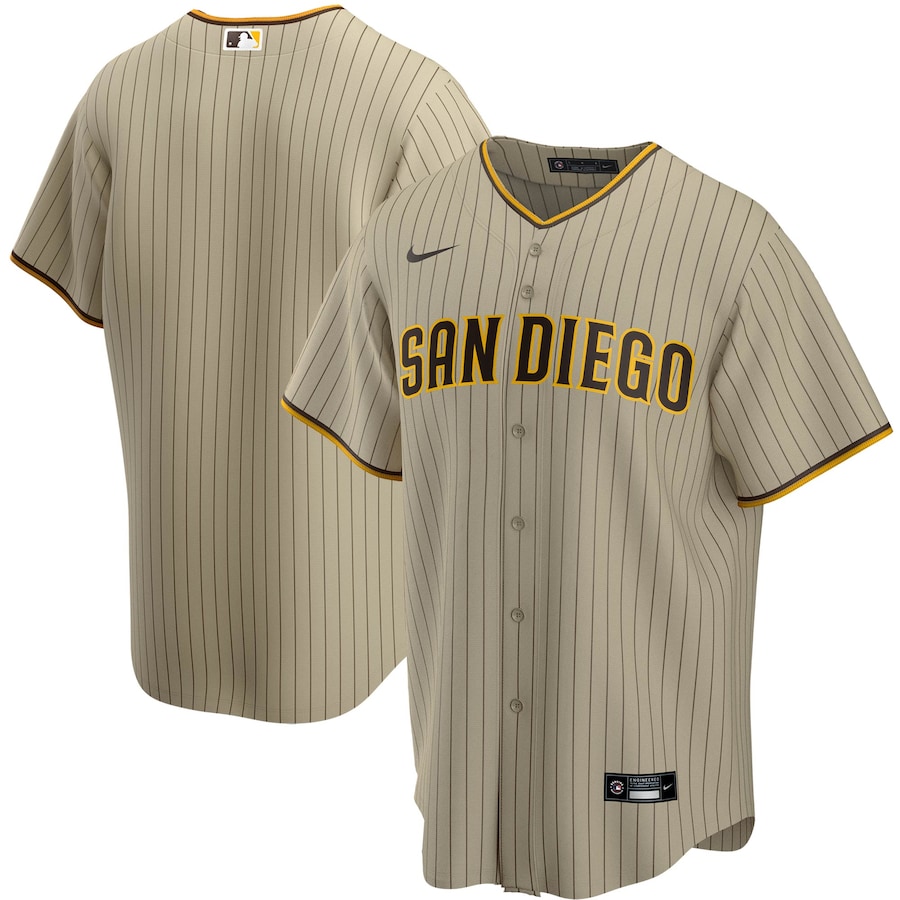 San Diego Padres Alternate Team Jersey Tan