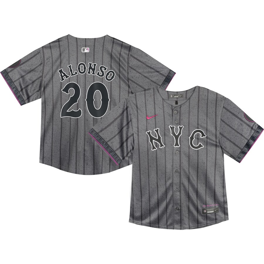 Pete Alonso New York Mets Infant 2024 City Connect Limited Player Jersey Graphite