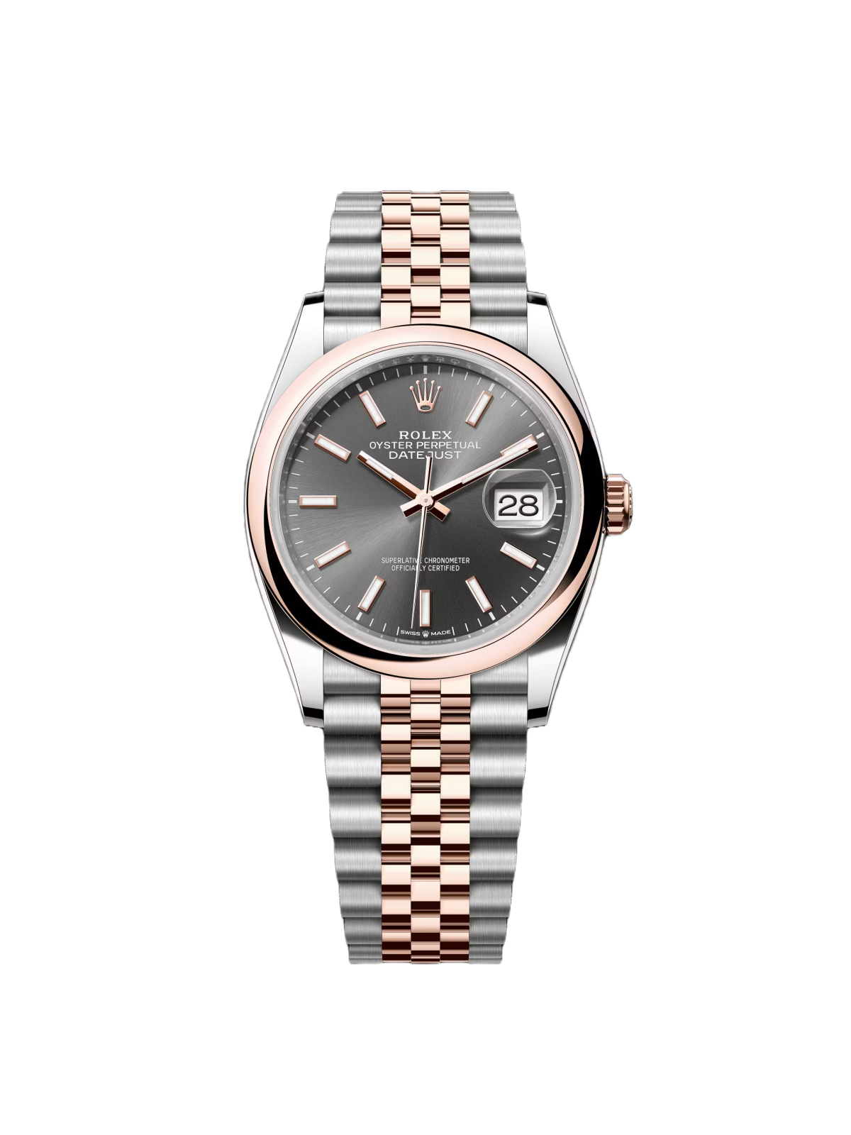 Rolex  Datejust 36mm 126201 Slate Dial Oyster Bracelet Watch