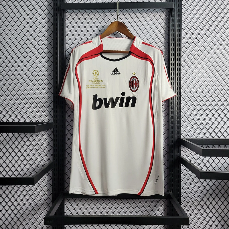 Retro UCL 2006-07 AC Milan Away European Championship MALDINI KAKA PIRLO Football jersey retro