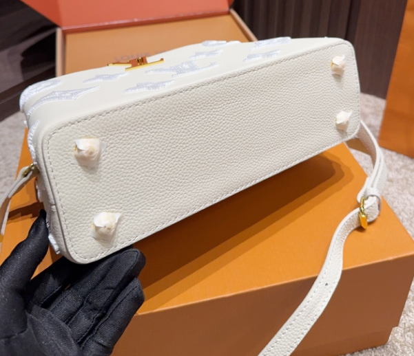 Louis Vuitton Capucines Handbag – White