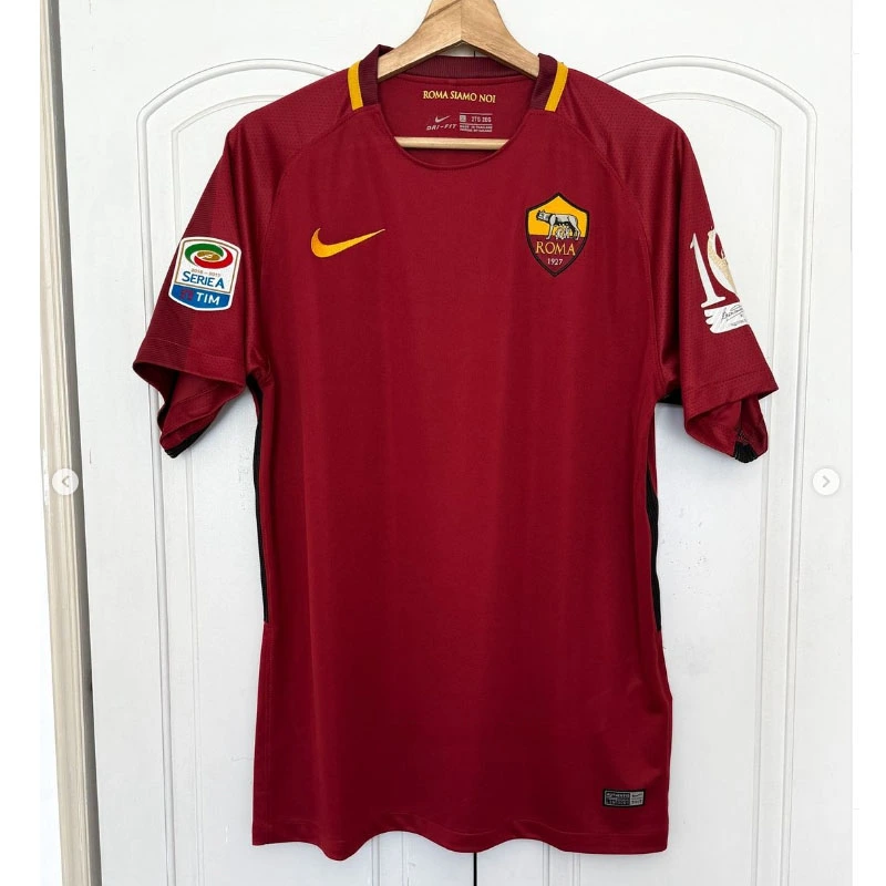 Retro 2017-18 AS Roma home Football jersey retro