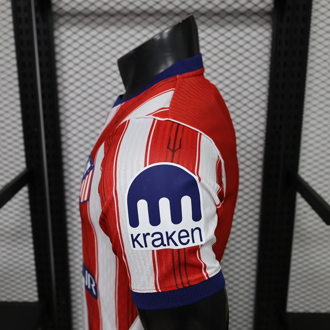 2026/27 La Liga Atletico Madrid  Team Home Football Jersey Player Version - JerseyFun