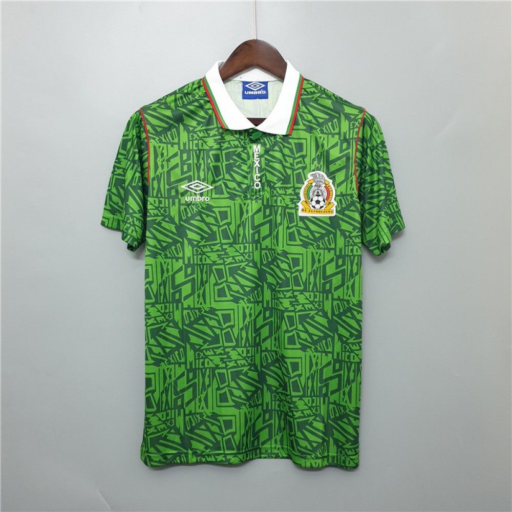 1994 Retro Mexico Soccer Jersey Home